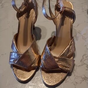 Vince Camuto Metallic Gold Heels